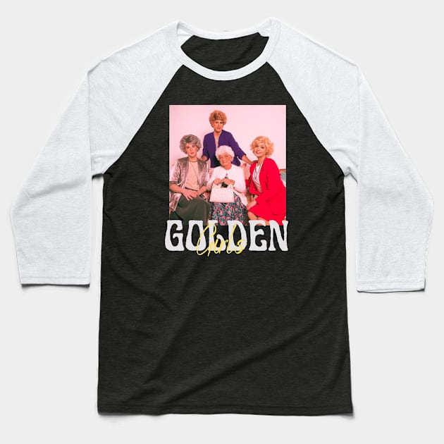 Stay golden vintage colorful golden Girls design Baseball T-Shirt by Nasromaystro